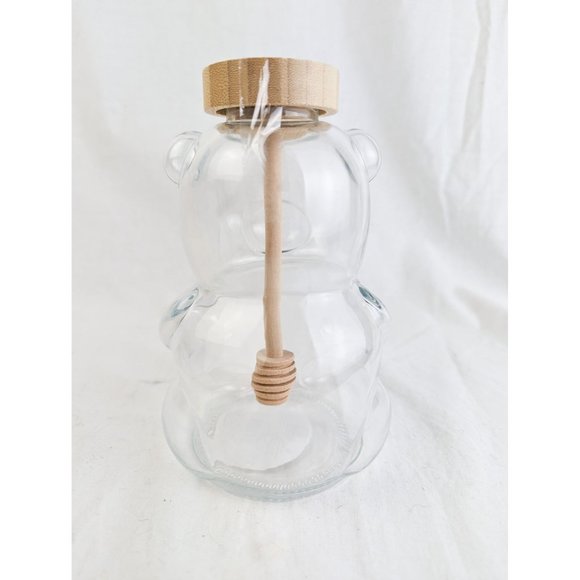 Target Bullseye's Playground Clear Glass Bear Honey Dipper Decorative Jar - Picture 2 of 3
